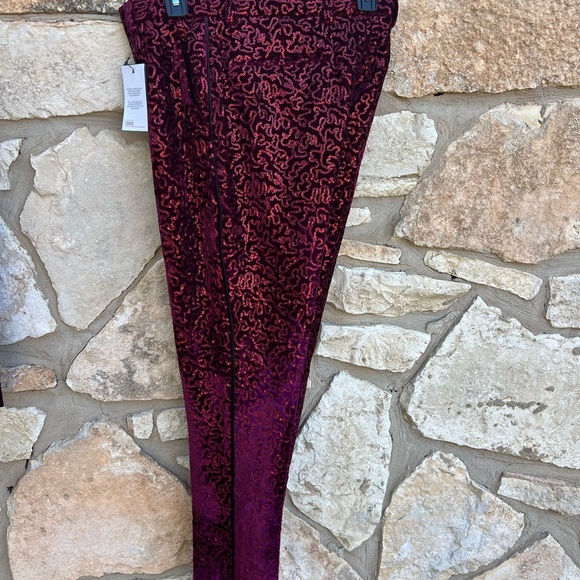 NWT ASOS 2-Piece Suit Set Tuxedo Sequin Maroon Men Size 38 Waist 30 - Picture 11 of 13